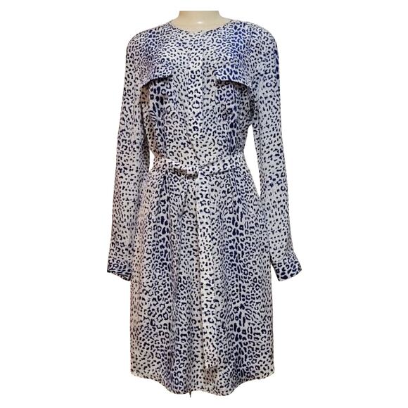 J. MCLAUGHLIN Womens Animal Print Above the Knee Dress Size XS 100% Silk - Picture 1 of 12